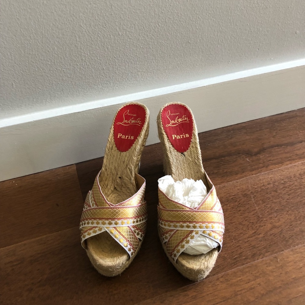 Christian Louboutin Wedge Espadrilles - 37